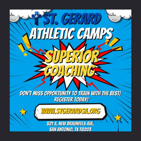 Superhero Cartoon announcing Superior Coaching at Camp