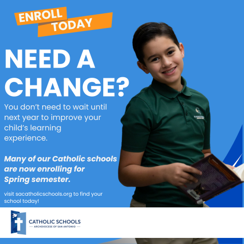 Need a Change? Enroll in Catholic Schools today
